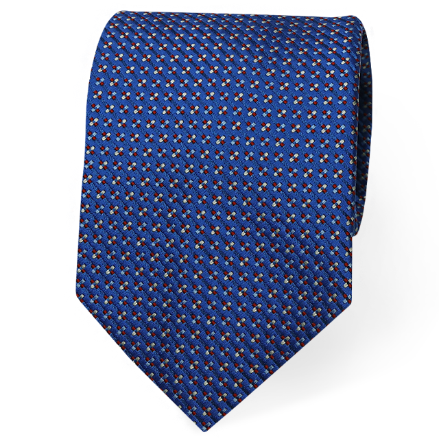 W-pattern tie-55 (블루)
